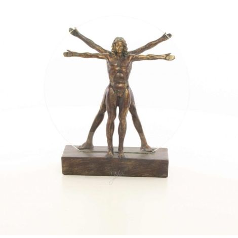 Omul vitruvian-statueta din rasini speciale