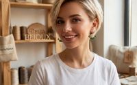 Cercei handmade hoop din cupru non-tarnish i alum