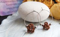 Cercei handmade tip hoop elegani i moderni rea