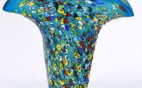 Vaza de sticla multicolora Murano Millefiori