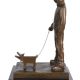 Street Thug-statueta din bronz cu soclu din marmur