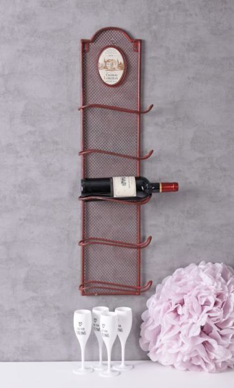 Suport sticle de vin pentru perete