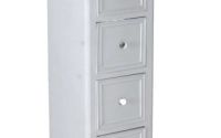 Comoda turn Shabby Chic din lemn masiv alb