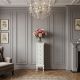 Comoda turn Shabby Chic din lemn masiv alb
