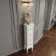 Comoda turn Shabby Chic din lemn masiv alb