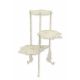Masuta flori din fonta antik white