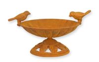 Set doua bai pasarele din fonta antik rusty