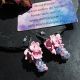 Cercei Sakura Pastel flori delicate din foamiran 