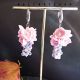 Cercei Sakura Pastel flori delicate din foamiran 