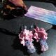 Cercei Sakura Pastel flori delicate din foamiran 