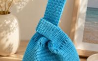 Crocheted Jappanese knot sack