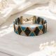 Brar cu mrgele Miyuki model geometric elegant