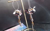 Cercei statement handmade unicat - doze aluminiu r