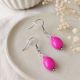 Cercei delicati roz fucsia
