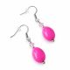 Cercei delicati roz fucsia
