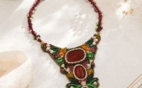 Colier statement cu agate