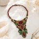 Colier statement cu agate