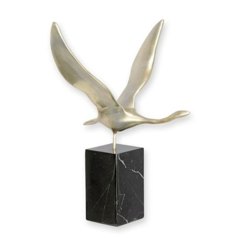 Lebada in zbor-statueta moderna din bronz 