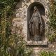 Fecioara Maria-statueta din bronz cu soclu marmura