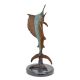 Peste spada-statueta din bronz cu soclu marmura