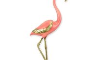 Flamingo-statueta vieneza bronz cu soclu marmura