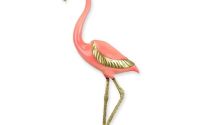 Flamingo-statueta vieneza bronz cu soclu marmura