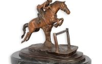 Calaret cu calul sau-statueta din bronz