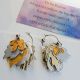 Cercei statement handmade unicat - doze aluminiu r