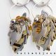 Cercei statement handmade unicat - doze aluminiu r