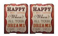 Set doua picturi pe lemn cu mesaj motivational