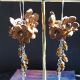 Cercei Handmade Flori de Toamn din Foamiran Mrg