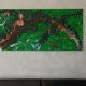 Tablou XXL Abstract  Smarald i Slbticie 