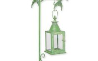 Felinar decorativ verde cu picior