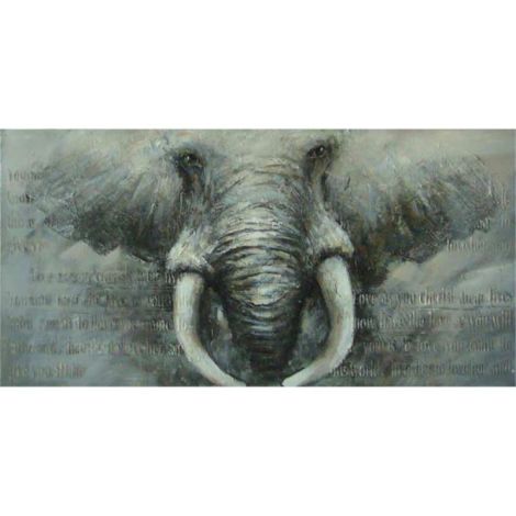 Elefant-pictura in ulei