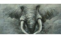 Elefant-pictura in ulei
