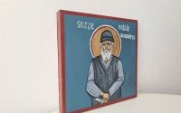 Icoane pictate manual pe lemn.