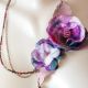 Colier floral violet indigo