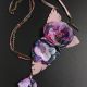 Colier floral violet indigo