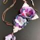 Colier floral violet indigo