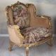 Sofa baroc din lemn auriu cu tapiterie goblen