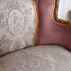 Sofa baroc din lemn auriu cu tapiterie catifea 