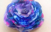 Brosa floare violet indigo  11 cm