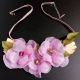 Colier diafan floral lila delicat