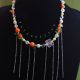 Colier handmade cu portocale mrgele de sticl i