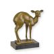 Faun-statueta din bronz cu un soclu din marmura