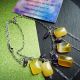 Colier Handmade cu Agate Galbene i Ametist Natura