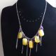 Colier Handmade cu Agate Galbene i Ametist Natura