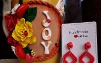 Cana Personalizat Joy  Cercei Asortai