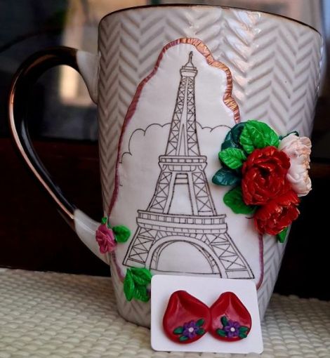 Cana handmade O diminea la Paris+ Cerce petale