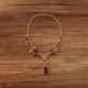 Colier macrame cu agata maro